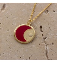 Unisex Soare Gümüş Kolye (Gümüş)