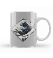 Wave Cube Kupa Bardak Porselen
