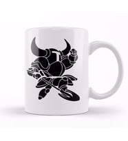 Shovel Knight  Minimalist Kupa Bardak Porselen