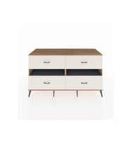 Kronos Konsol 2 Raflı 4 Çekmeceli  176x59x99 Çam-Antrasit/Aytaşı