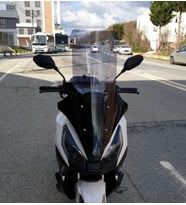 MOTOCAM Volta Apec Apx7 Ön Cam 2025-2026 Model 78cm Füme Renkli 4mm UZUN