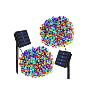 MCG  Solar Güneş Enerjili Dış Bahçe 8 Modlu 10 metre 120 led dekoratif Aydınlatma