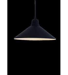 MYLİGHTS  RETRO  SİYAH İÇİ SARI METAL SARKIT AVİZE 37 CM