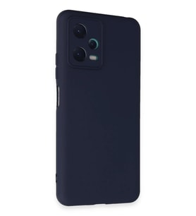 Newface Xiaomi Redmi Note 12 5G Kılıf Nano içi Kadife Silikon - Lacivert