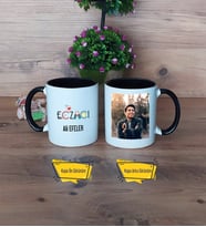 Eczacı Kupa Bardak Siyah Fotoğraflı Eczacıya Hediye Eczacılar Günü Hediyesi