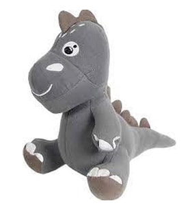 Dada Peluş Oyuncak Dino Gri 40 Cm (Çok Renkli)