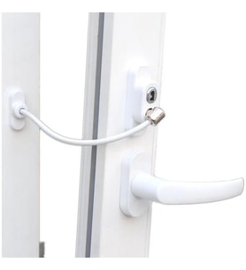 Çelik Halatlı Kilit Pvc Pencere Emniyet Çocuk Kilidi (100 Adet)