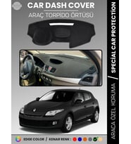 RENAULT MEGANE 3 NAVİGASYONSUZ (2009-2016) Torpido Örtüsü Ön Göğüs Koruma Torpido Koruma Araca Özel