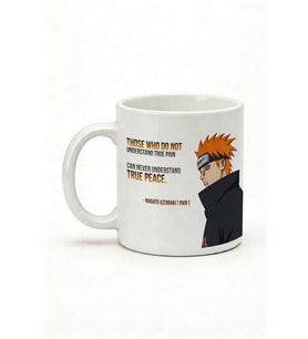 Naruto Pain Baskılı Seramik Hediye Kupa Bardak Anime