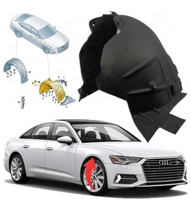 Audi A6 Ön Çamurluk Davlumbazı Halı Sağ 2019-2022 4K0821172K