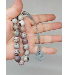 Jasper Taşı Faset Kesim 17'li Efe Tesbih 12mm (9946-EFE)
