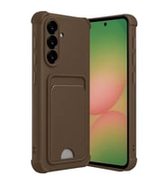 Northcity Samsung Galaxy A17 5G Kelvin Kartvizitli Silikon - Kahverengi