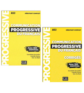 Communication progressive du français A1.1  Avec 350 exercices  Livre + Corriges + Audios