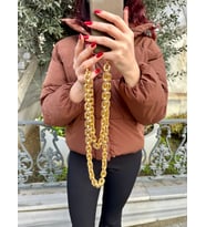 Gold Telefon Askısı - Çapraz Kullanıma Uygun Telefon Askısı-Universal