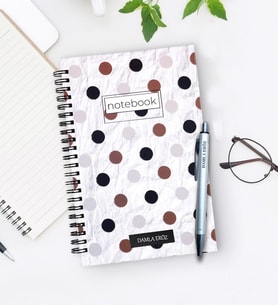 Kişiye Özel Defter, Metal Gümüş Renk Kalem Hediye Seti