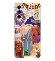 Samsung Galaxy S22 Uyumlu Rapunzel Tasarımlı Şeffaf Telefon Kılıfı