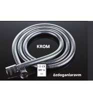 Banyo Duş Hortumu Esnek Kopmayan Banyo Krom Paslanmaz Hortumu 150Cm
