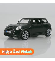 Mini Cooper Metal Oyuncak Araba Yeşil - Kişiye Özel Plakalı (1:36 Ölçek)