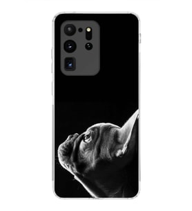PrintiFy Samsung Galaxy S20 Ultra ile Uyumlu Köpek 1 Kamera Korumalı Şeffaf Kılıf