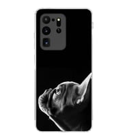 PrintiFy Samsung Galaxy S20 Ultra ile Uyumlu Köpek 1 Kamera Korumalı Şeffaf Kılıf