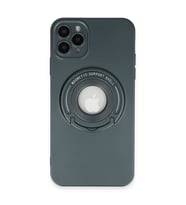 Iphone 12 Kılıf Lukka Magneticsafe Kapak - Koyu Yeşil