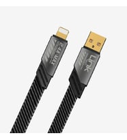 K471 Mecha Stil 120cm 2.4A USB-A › Lightning Hızlı Şarj Kablosu (Gri)