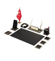 Nova Sümen Takımı 11 Parça Siyah Full Set (Gold)