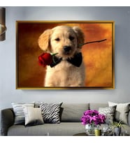 Altın Çerçeveli dekoratif tablo l1050 (Gold)