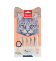 Wanpy Ton Balığı ve Somonlu Tüy Sağlığı Destekleyici Sıvı Ödül Maması 5x14 gr (Bej)