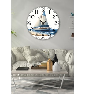 bilge Tasarım retro Duvar Saati 35 x 35 CM (Karışık)