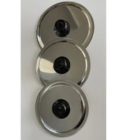 Paslanmaz Çelik Balık Tava Kapağı 34-32-30cm Kulplu 3'lü Set