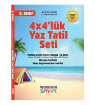 3. Sınıf 4x4'lük Tatil Tekrar Seti  12 Fasikül+Bilişsel Etkinlikler-2025 (Çok Renkli)