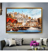 Altın Çerçeveli dekoratif tablo a660 (Gold)