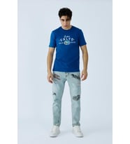 Ecko Unltd. Joshua 111040314 Sax Erkek Tshirt (Mavi)