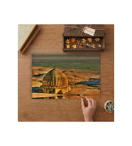 Kubbe Tarihi Mimari - Mardin Tasarımı 240 parça Ahşap Puzzle Ahşap Kutuda MP02076