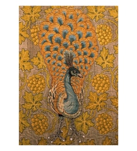 Tavus Kuşu Ve Asma Detayı, William Morris Ve Philip Webb Tablo Ahşap Poster Dekoratif