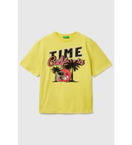 Benetton Erkek Çocuk Tişört (Sarı)