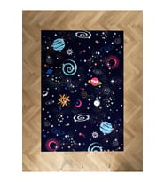 MEKTA HOME BEBEK VE ÇOCUK ODASI Galaksi Desenli Halı