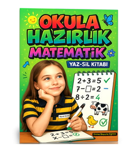 Okula Hazırlık Matematik YAZ-SİL Kitabı (5-9 Yaş)
