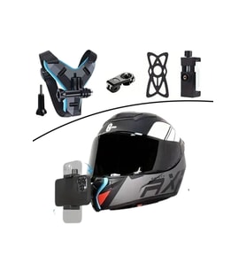 Motorsiklet Kask Önü Takılan Telefon Tutucu Aksiyon Kamerası Takılabilen Aparat