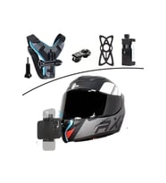 Motorsiklet Kask Önü Takılan Telefon Tutucu Aksiyon Kamerası Takılabilen Aparat