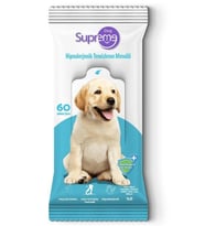 Supreme Hypoalergenic Köpek Temizleme Mendili 60 Adet 3'lü Paket
