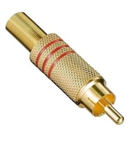 Pm-26484 Tos Rca Fiş Metal Gold Erkek Konnektör