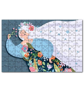 Cakapuzzle Uluslararası Kadınlar Günü Görseli Çizim Puzzle Yapboz MDF (Ahşap) (120 Parça)