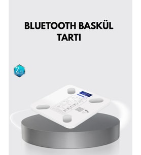 Bluetooth Akıllı Tartı – 8 Fonksiyonlu Dijital Baskül, 180 Kg Kapasiteli