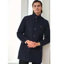 PLT9386 DEWBERRY ERKEK PALTO-LACİVERT