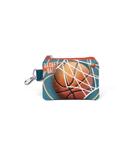Coral High Kids Nefti Turuncu Basketbol Desenli Bozuk Para Çantası 21933