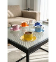 Acar PORJ-08934 Benson 6lı Kahve Fincan Takımı