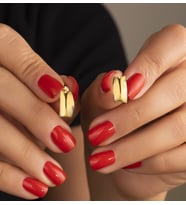 925 Ayar Gold Taşsız Halka Gümüş Küpe