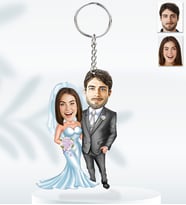 Kişiye Özel Sevgili Model  Ahşap Anahtarlık-15